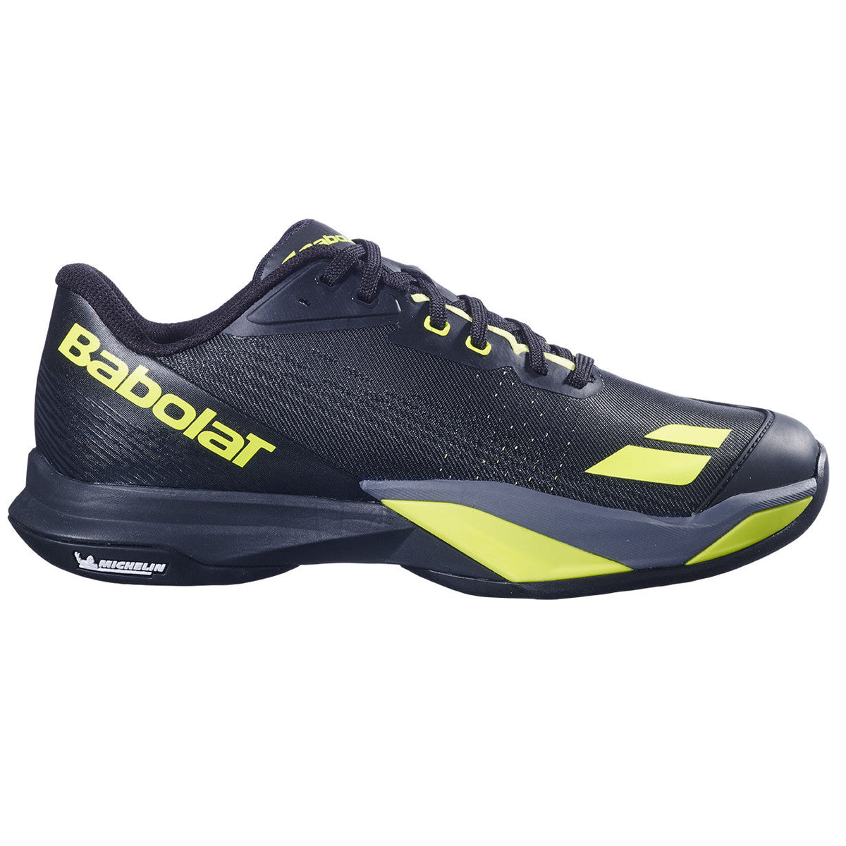 Babolat Jet Mach 4 All Court Men's Shoes 2026 - Black/Yellow - side view