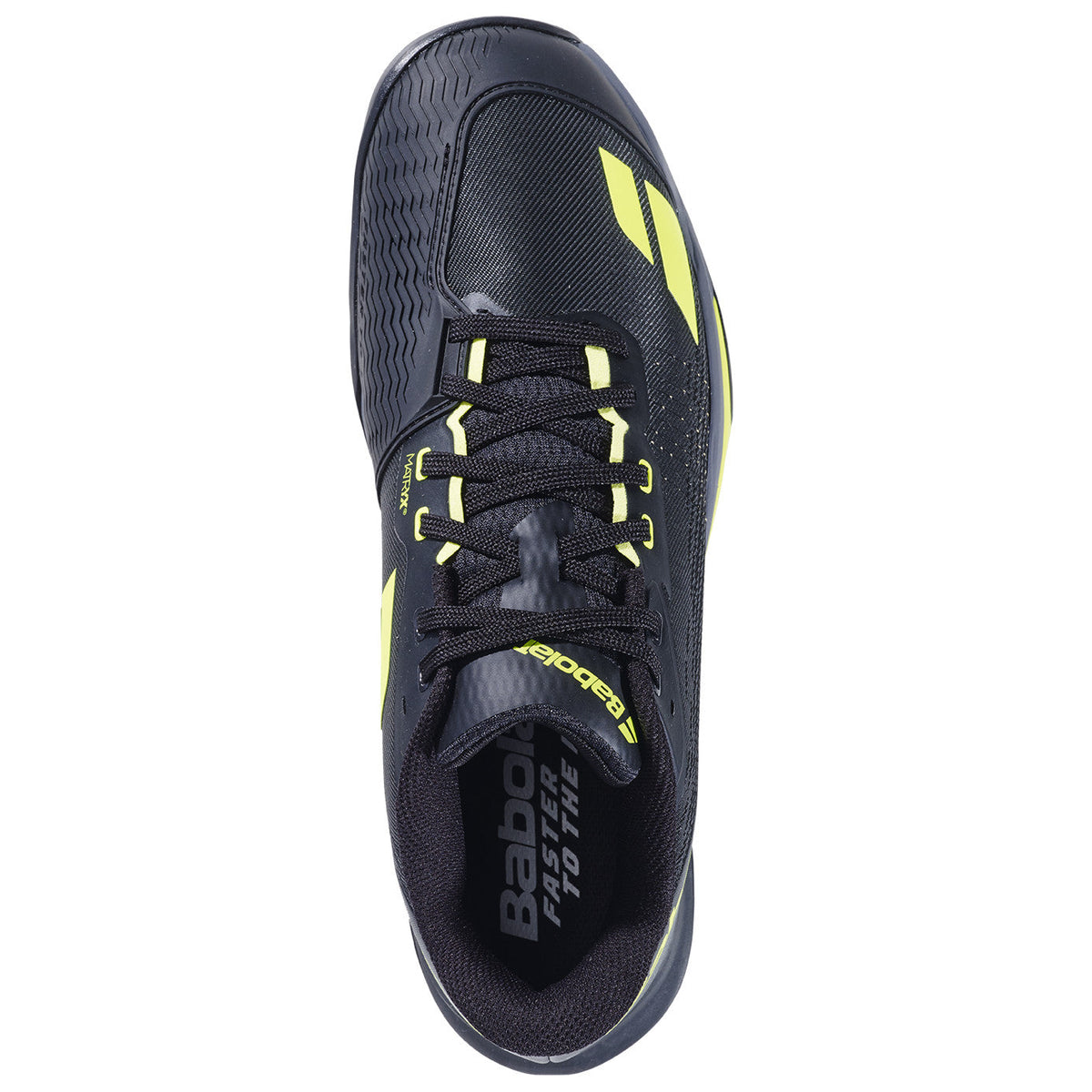 Babolat Jet Mach 4 All Court Men's Shoes 2026 - Black/Yellow - top view