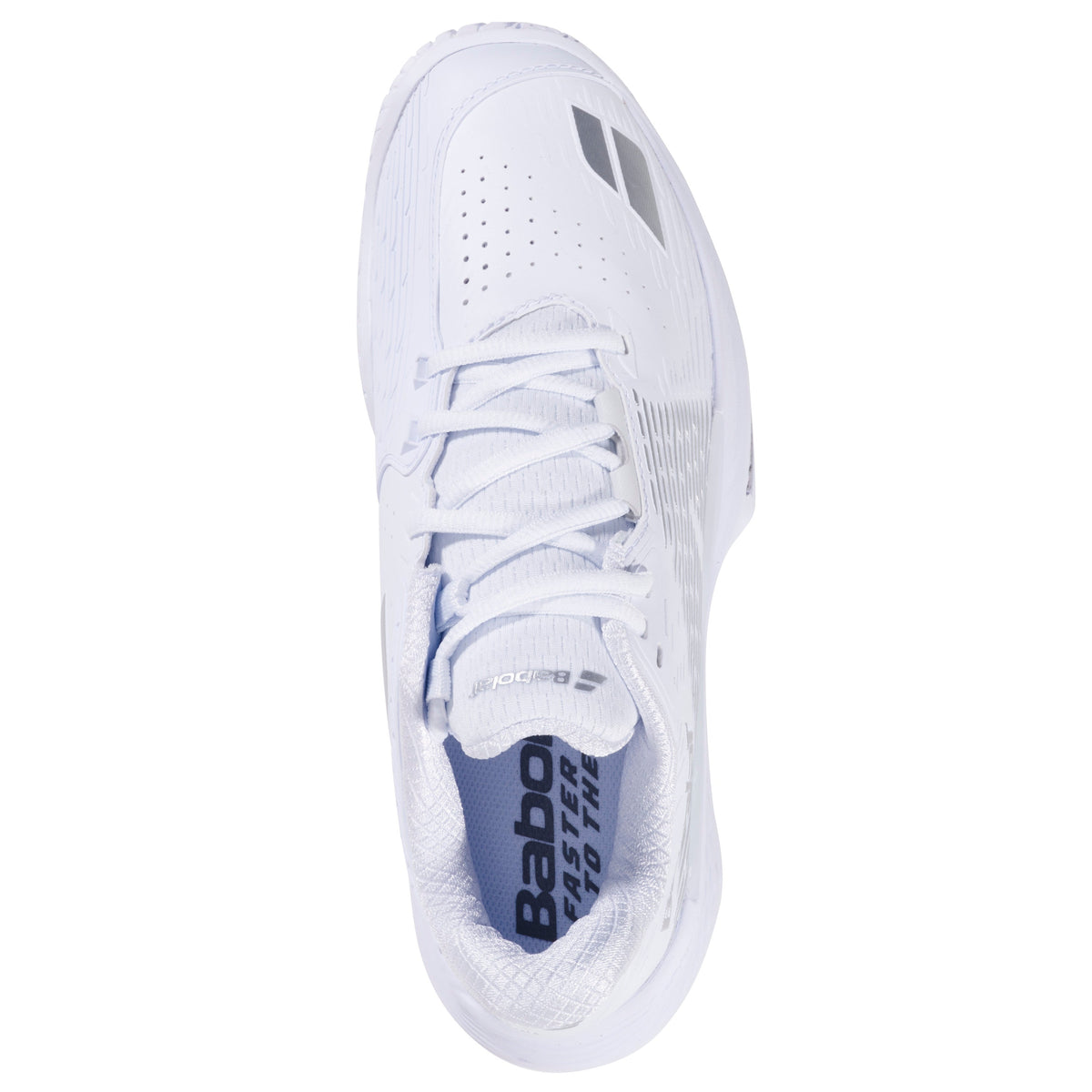 Babolat Propulse Storm All Court Women's Shoe - White / Silver - top view