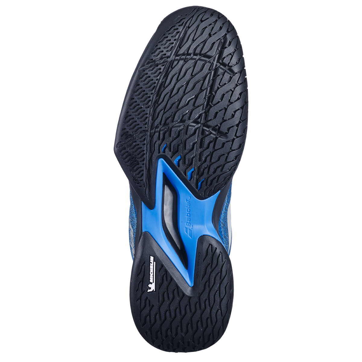 Babolat Jet Mach Pickleball Men's Shoes - Blue/Black - sole view