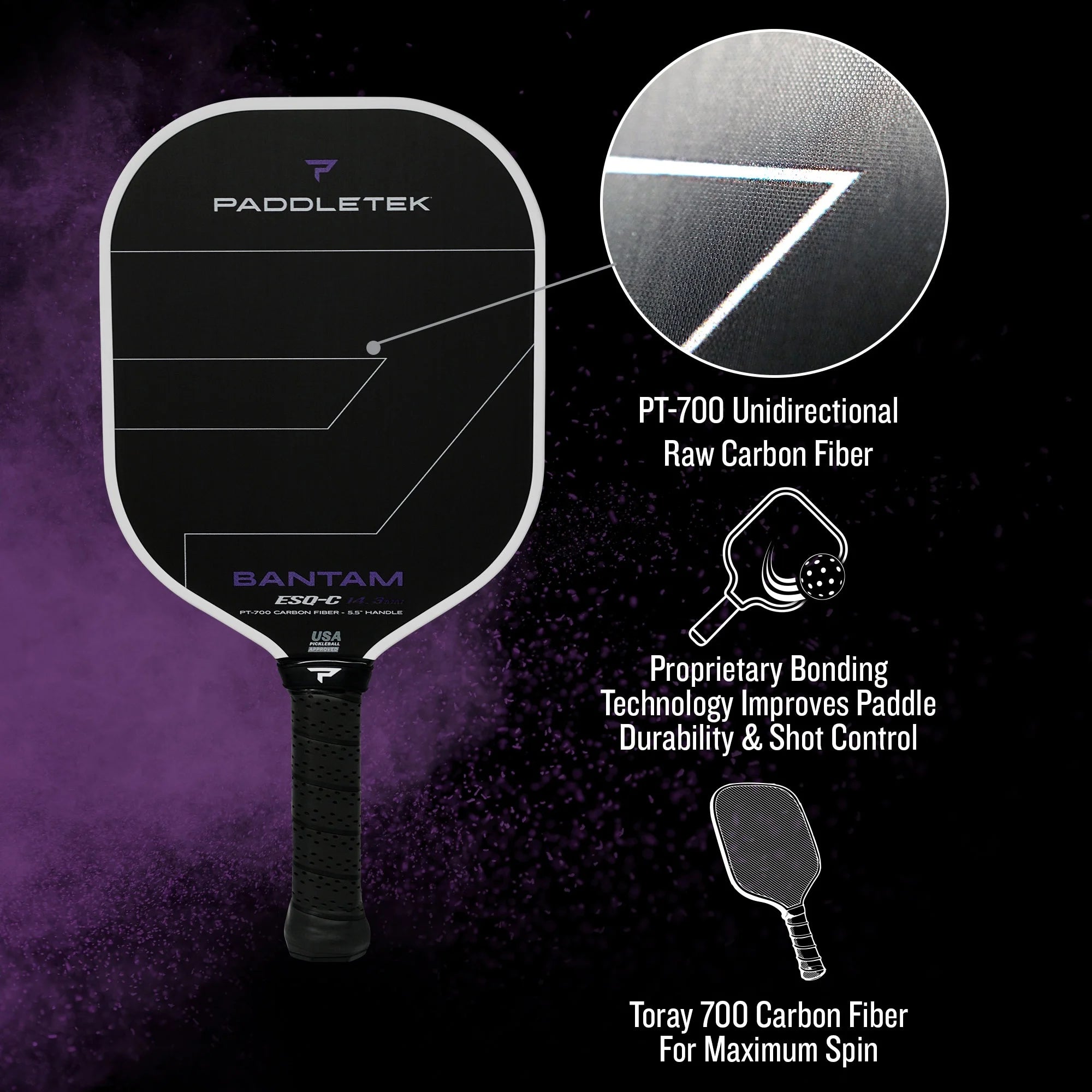 Bantam ESQ-C 14.3mm Pickleball Paddle