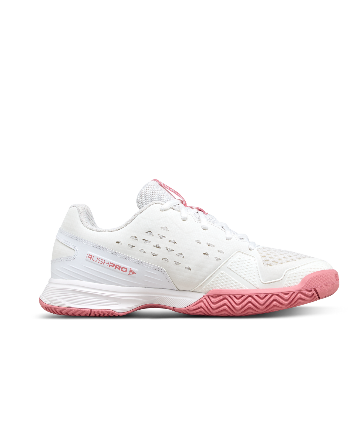 Wilson Rush Pro Jr L Shoes 2025 - White / White / Mauve Glow - view 1