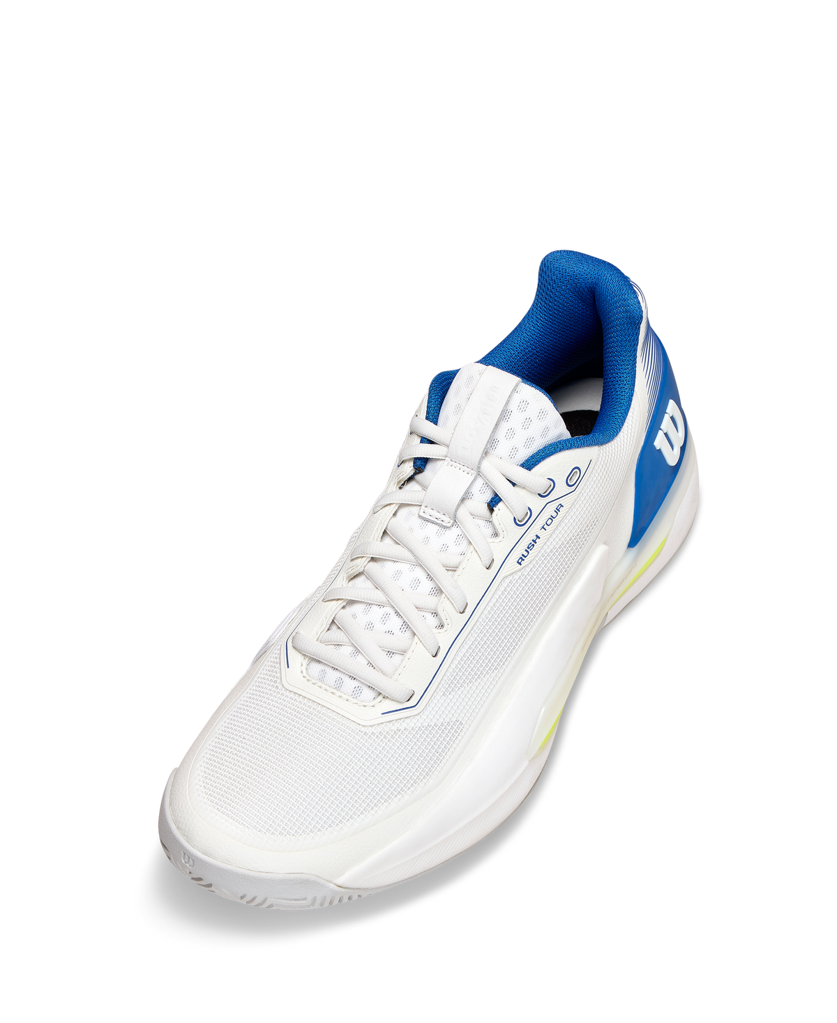 Wilson Rush Tour 5 Men's Tennis Shoe - White / Deja Vu Blue / Lunar Rock - view 3