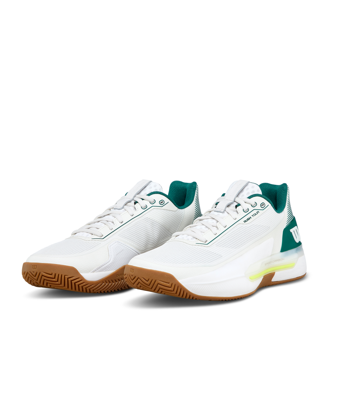 Wilson Rush Tour 5 Men's Tennis Shoe - White / Evergreen / Gum - view 7