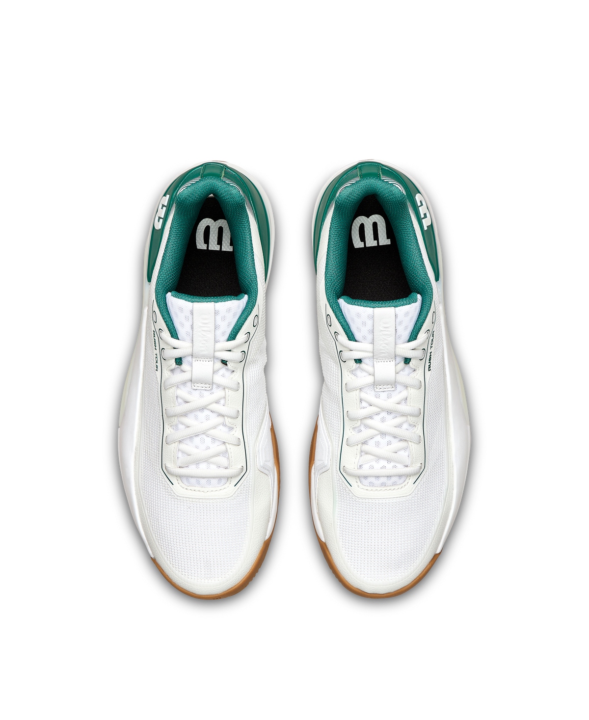Wilson Rush Tour 5 Men's Tennis Shoe - White / Evergreen / Gum - view 6