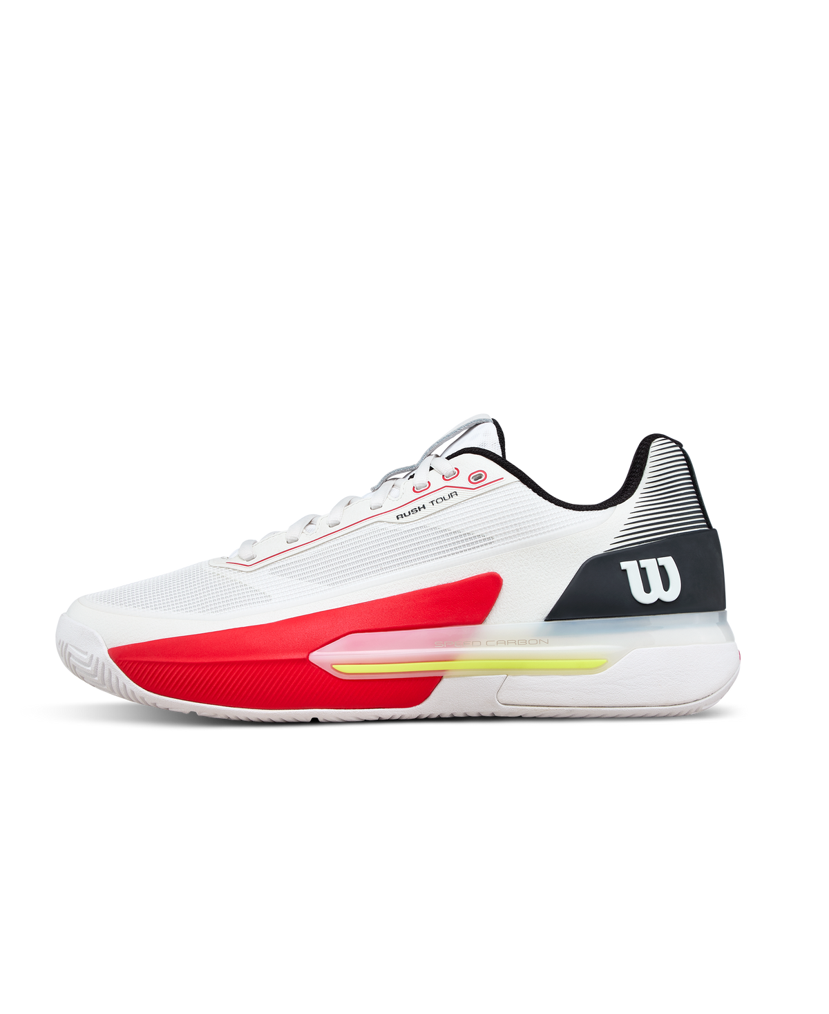 Wilson Rush Tour 5 Men's Tennis Shoe - White / Black / Infrared - view 1