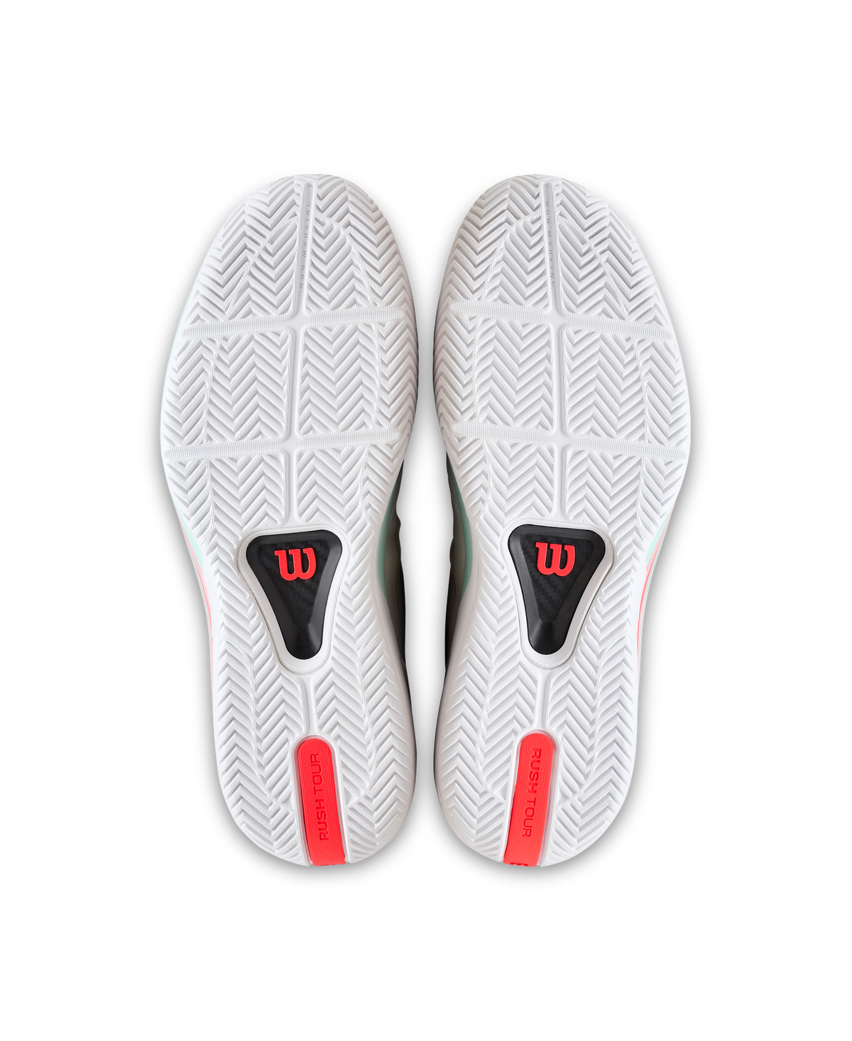 Wilson Rush Tour 5 Men's Tennis Shoe - White / Bay / Fiery Coral - view 8