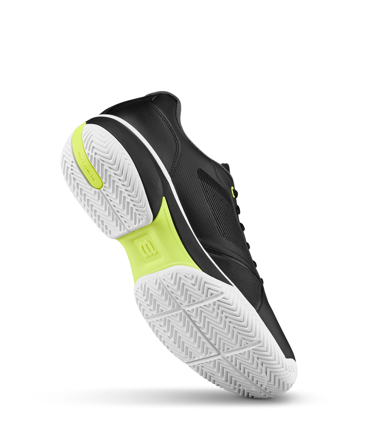 Wilson Rush Lite 5 Men's Tennis Shoe - Black / White / Safety Yellow - view 4