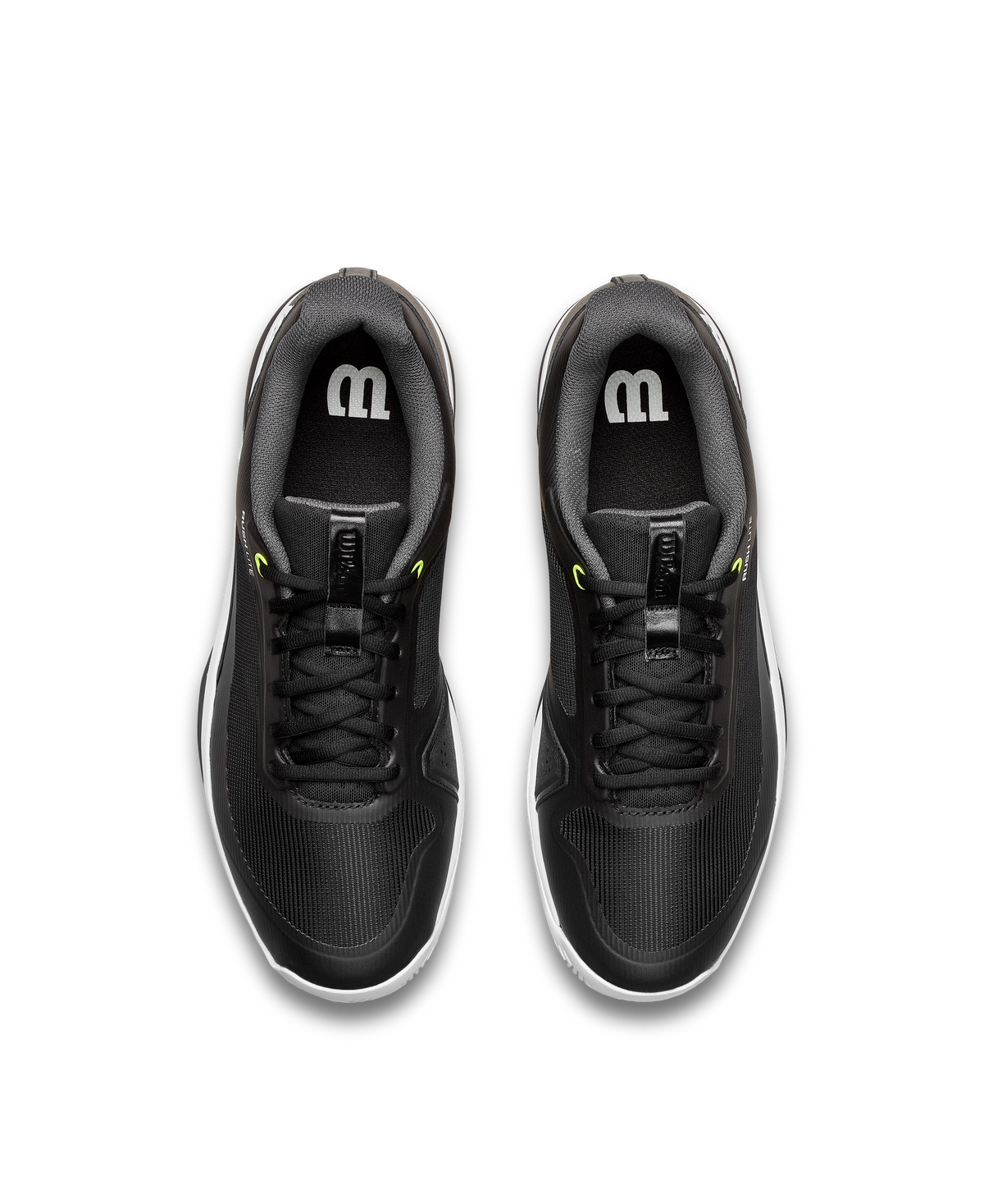Wilson Rush Lite 5 Men's Tennis Shoe - Black / White / Safety Yellow - view 6