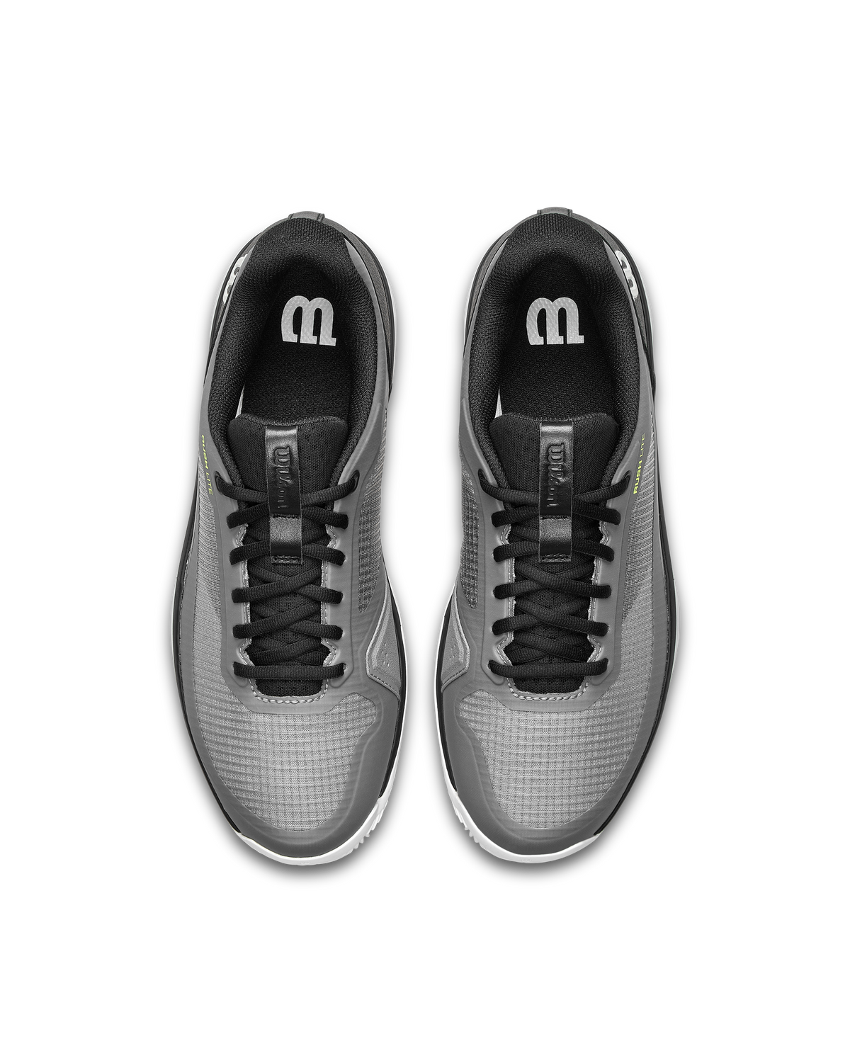 Wilson Rush Lite 5 Clay Men's Tennis Shoe - Titanium / Black / Safety Yellow - view 6