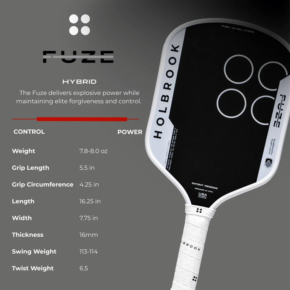Fuze Pickleball Paddle - 16mm