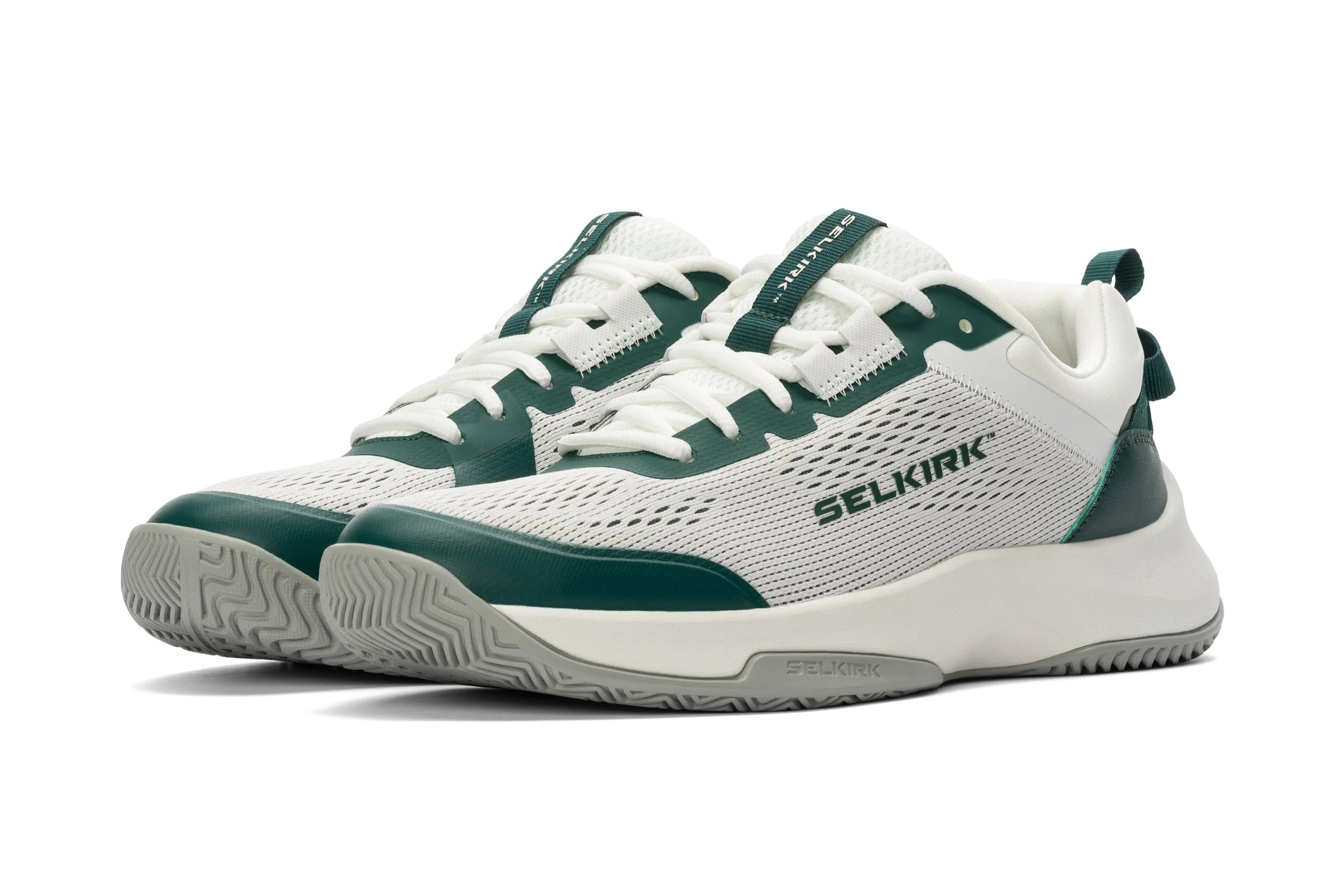 Selkirk CourtStrike Pickleball Shoes - Pair of Green and White