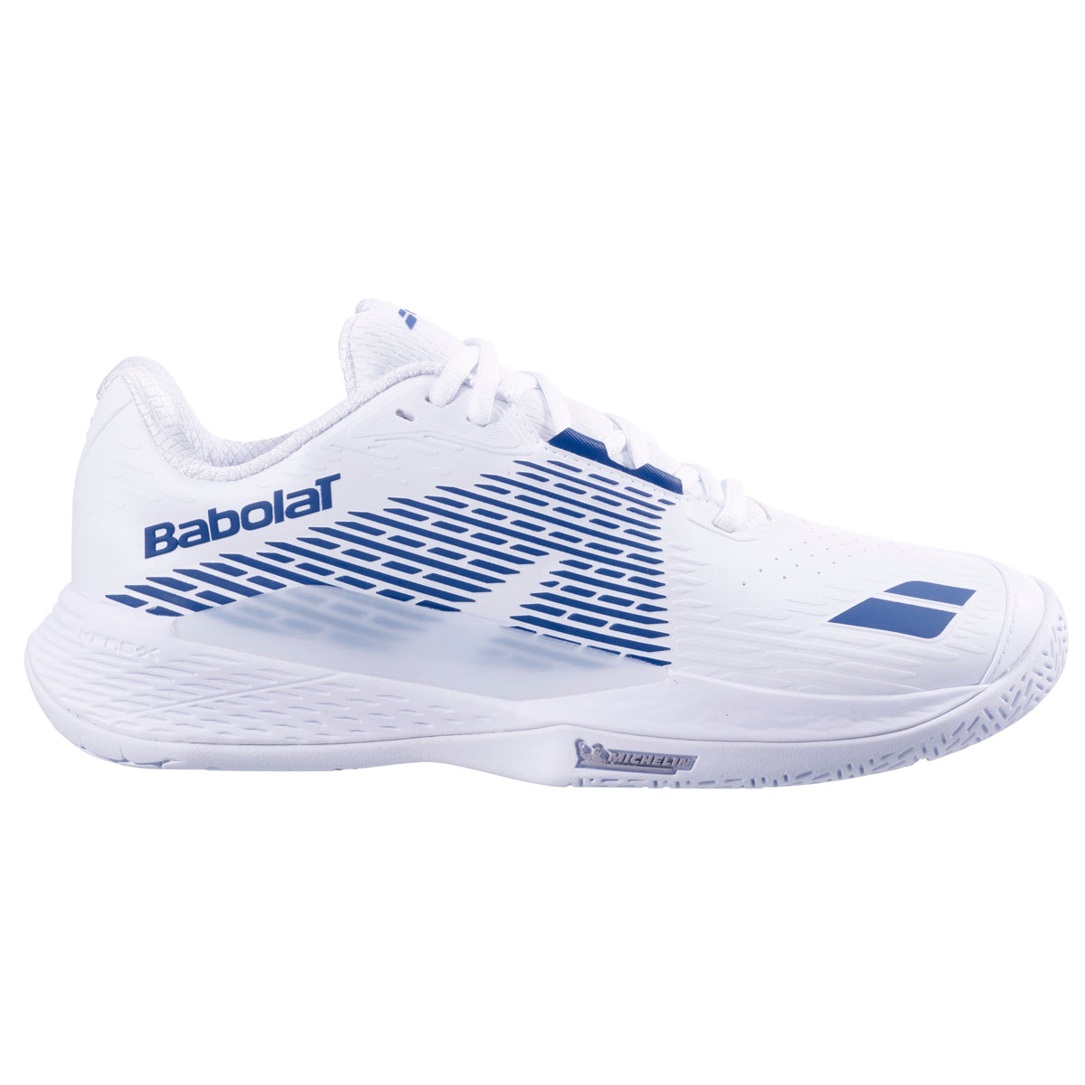 Babolat Propulse Storm All Court Men's Shoes - White / Dark Blue - side view