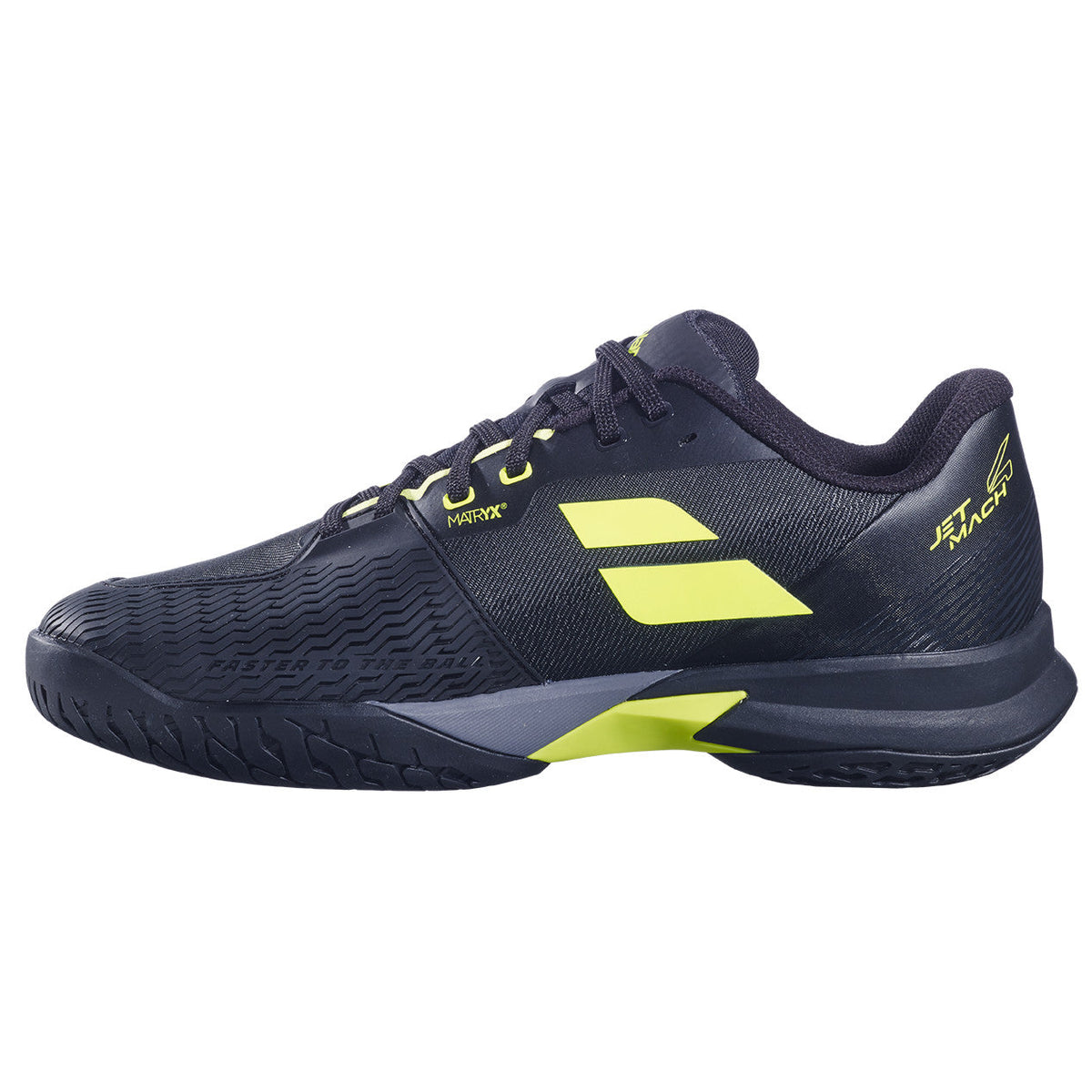 Babolat Jet Mach 4 All Court Men's Shoes 2026 - Black/Yellow - inside view