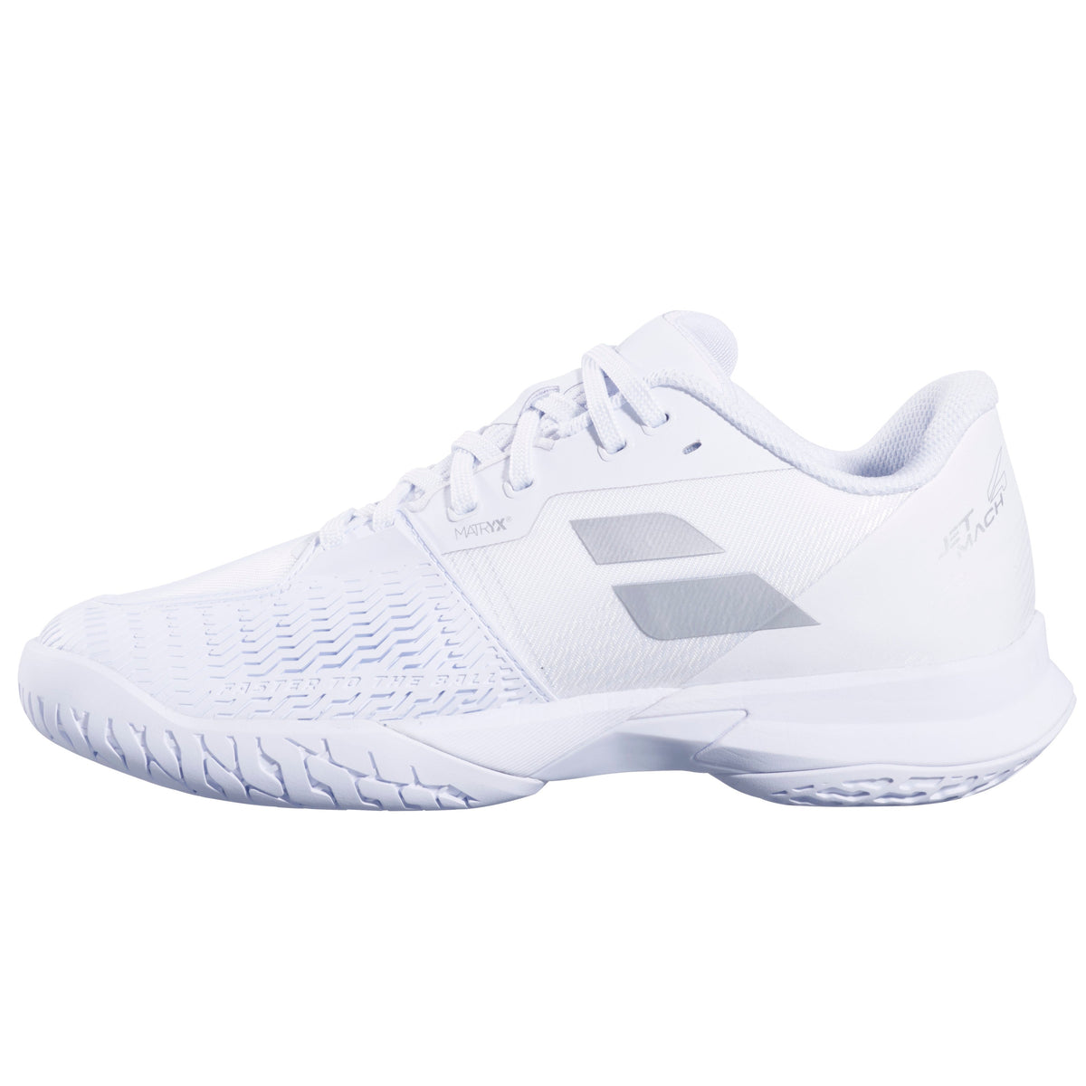 Babolat Jet Mach 4 All Court Women's Shoe 2026 - White/Silver - inside view