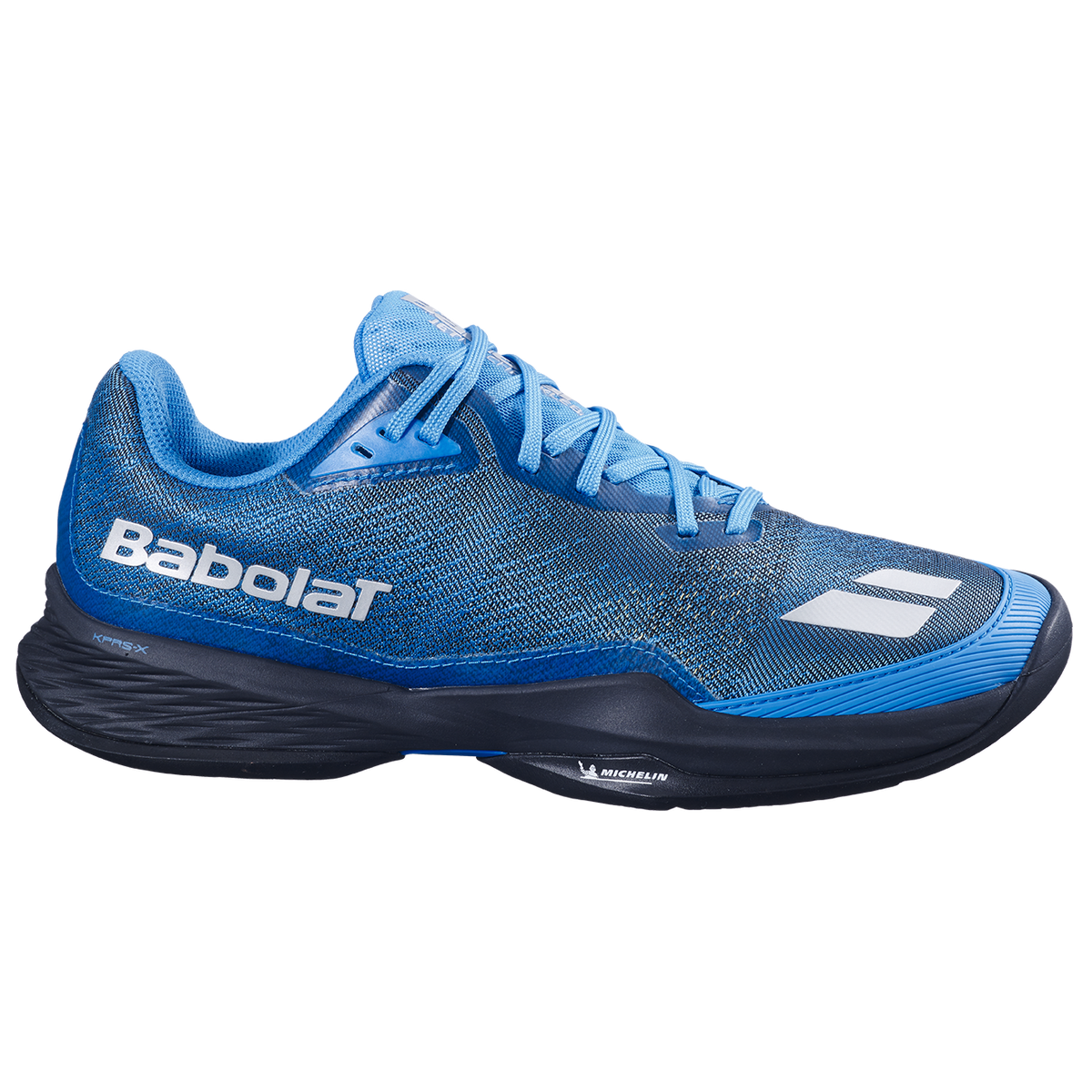 Babolat Jet Mach Pickleball Men's Shoes - Blue/Black - side view