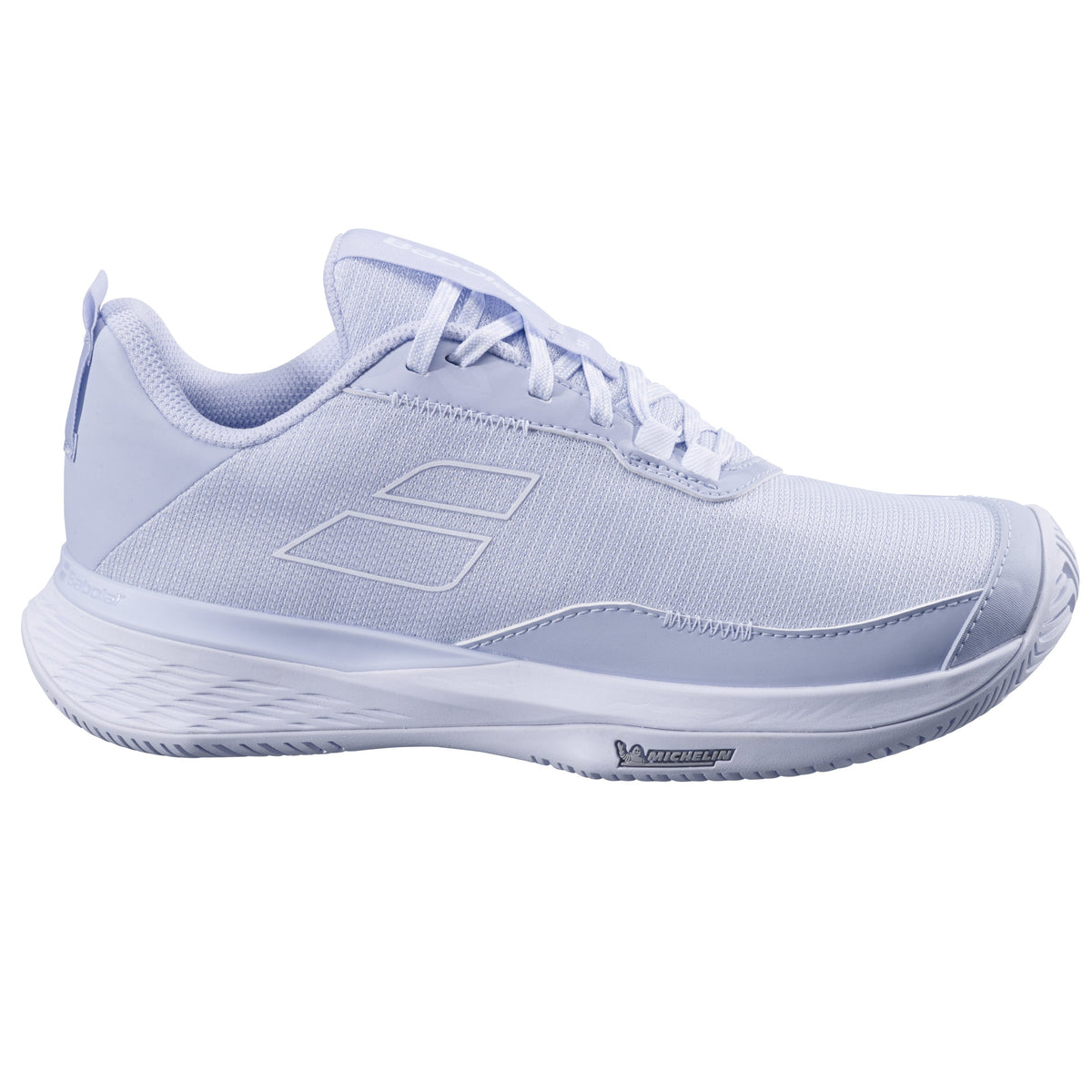 Babolat SFX Evo All Court Women's Shoe - Xenon Blue/White - side view