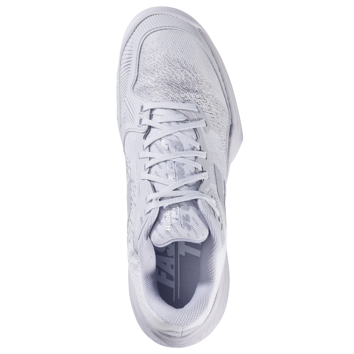 Babolat Jet Mach 3 All Court Women's Shoe 2025 - White/Grey - top view