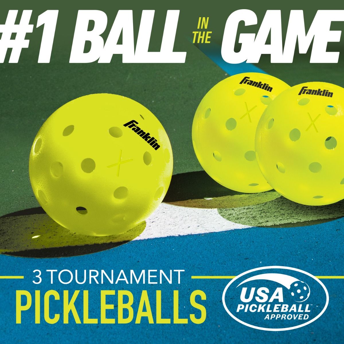 X-40 Outdoor Pickleballs Optic Yellow: 12-pack