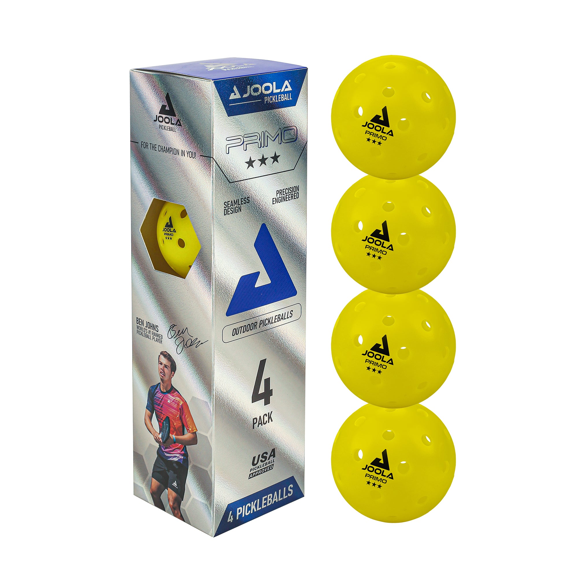 Primo Pickleball Balls: 4 pack