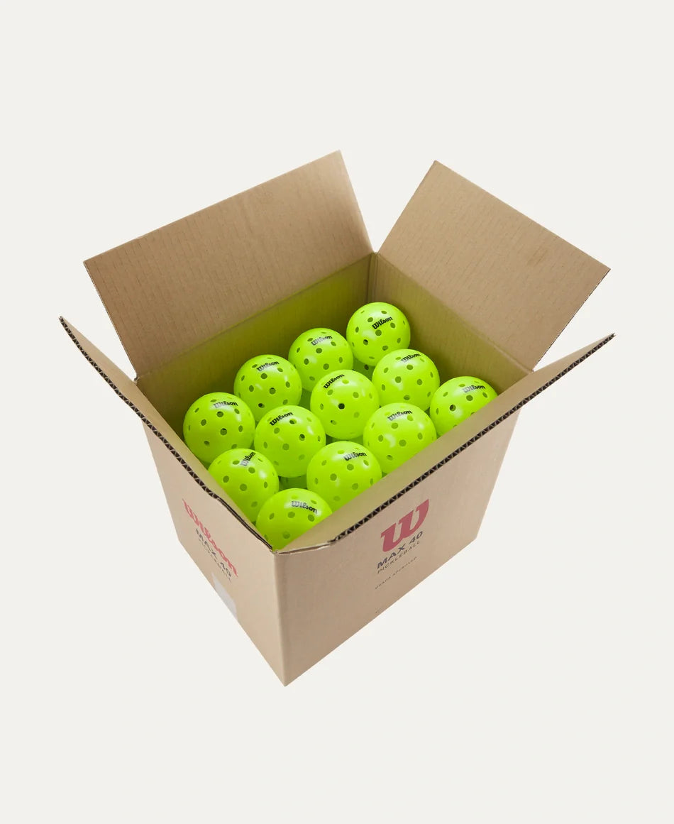 Max 40 Outdoor Pickleballs: Case of 48