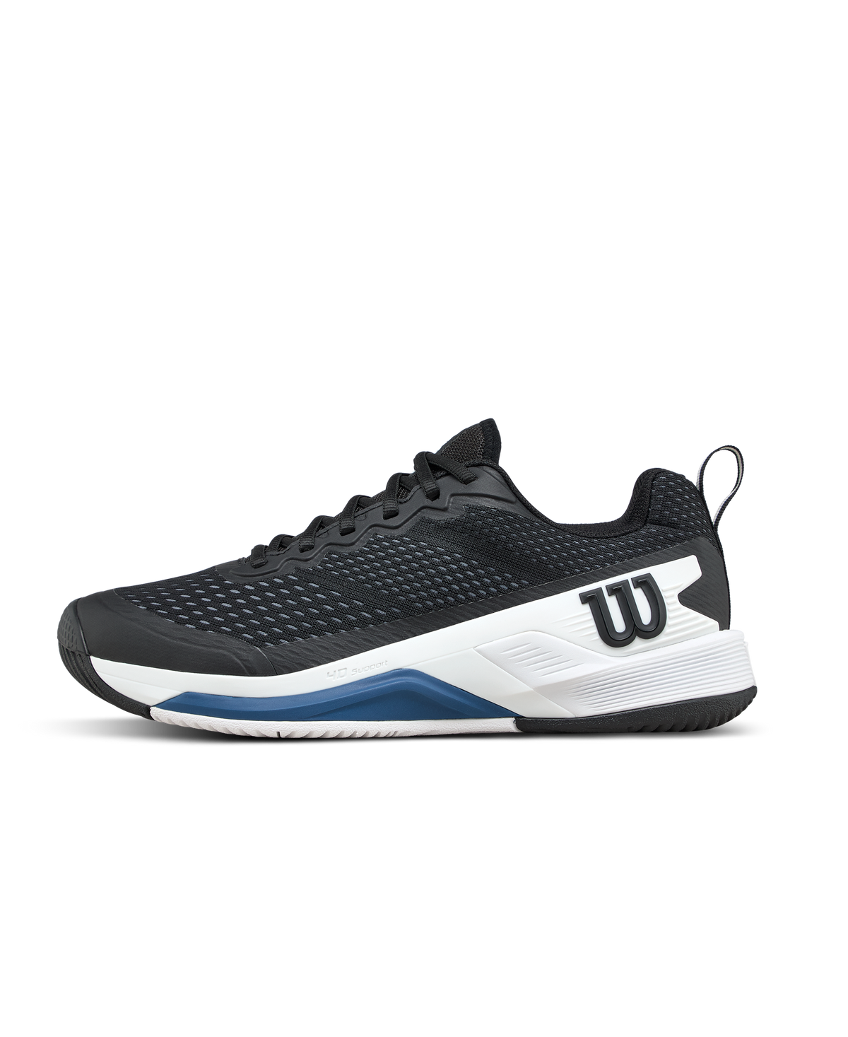 Wilson Rush Pro 4.5 Men's Tennis Shoe - Black / White / Ensign Blue - view 1
