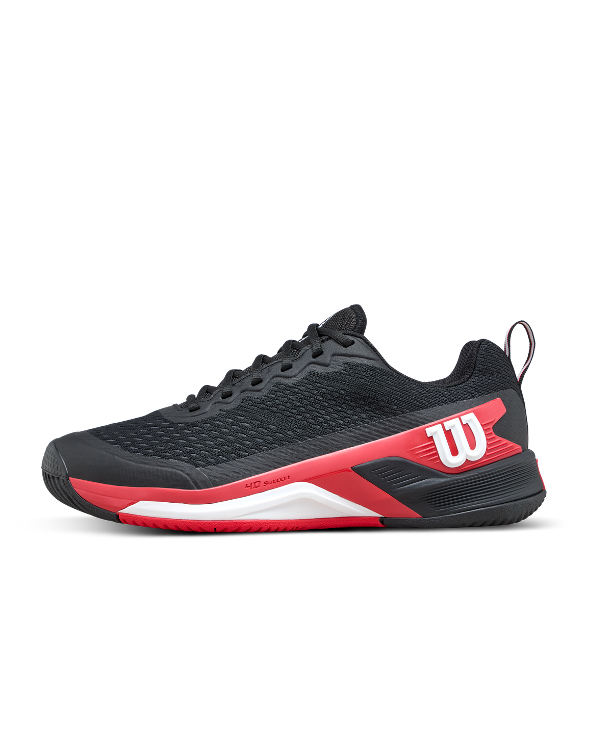 Wilson Rush Pro 4.5 Men's Tennis Shoe - Black / Infrared / White - view 1