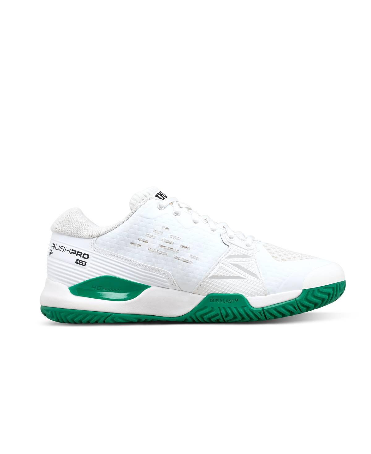 Wilson Rush Pro Ace Junior Tennis Shoe - White / White / Bosphorus - view 2