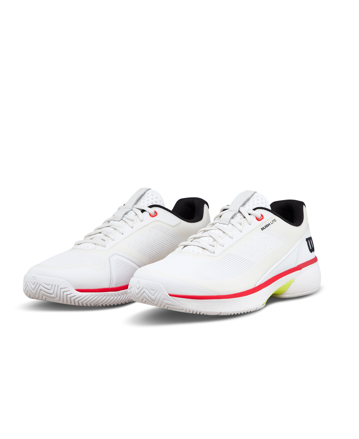 Wilson Rush Lite 5 Men's Tennis Shoe - White / Black / Infrared - view 4