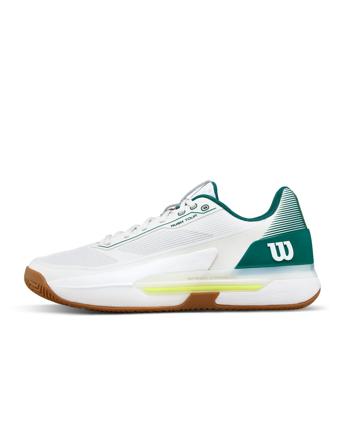 Wilson Rush Tour 5 Men's Tennis Shoe - White / Evergreen / Gum - view 1
