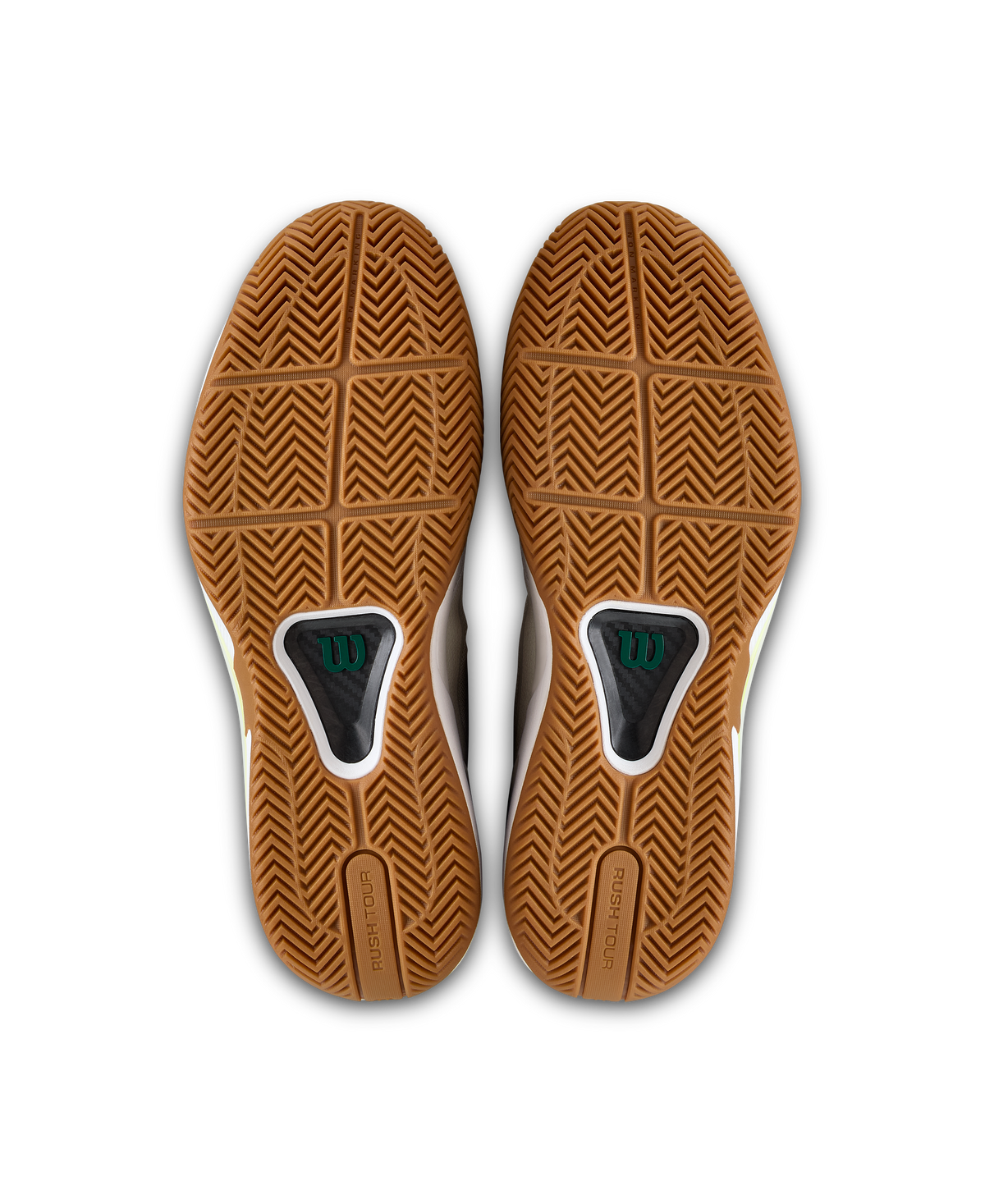 Wilson Rush Tour 5 Men's Tennis Shoe - White / Evergreen / Gum - view 8