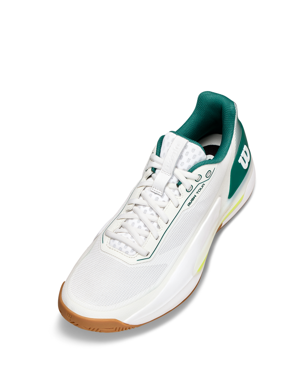 Wilson Rush Tour 5 Men's Tennis Shoe - White / Evergreen / Gum - view 3