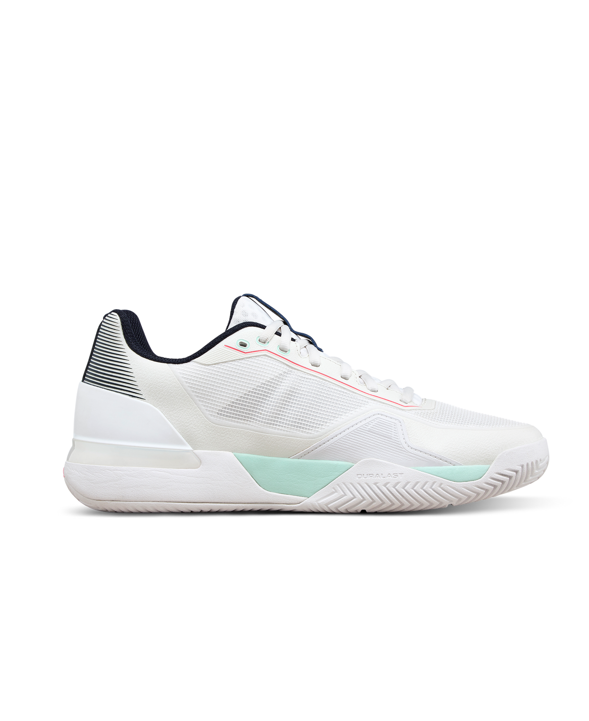 Wilson Rush Tour 5 Men's Tennis Shoe - White / Bay / Fiery Coral - view 2