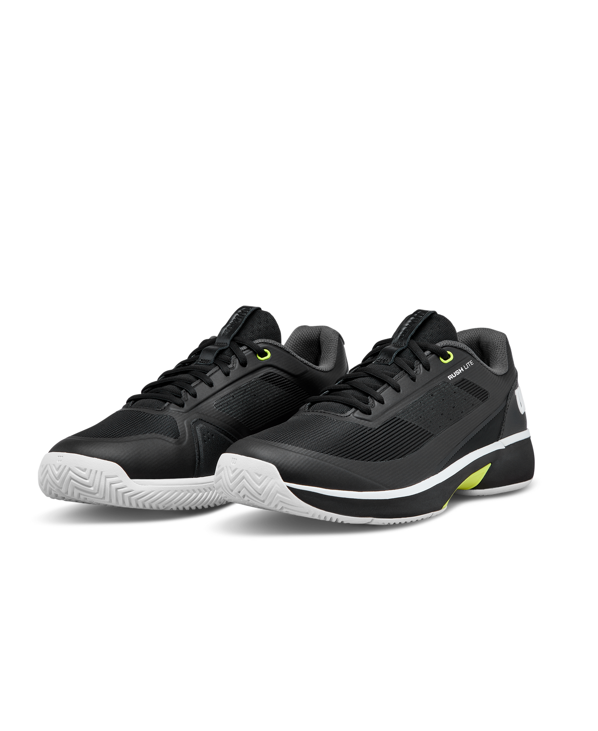 Wilson Rush Lite 5 Men's Tennis Shoe - Black / White / Safety Yellow - view 7
