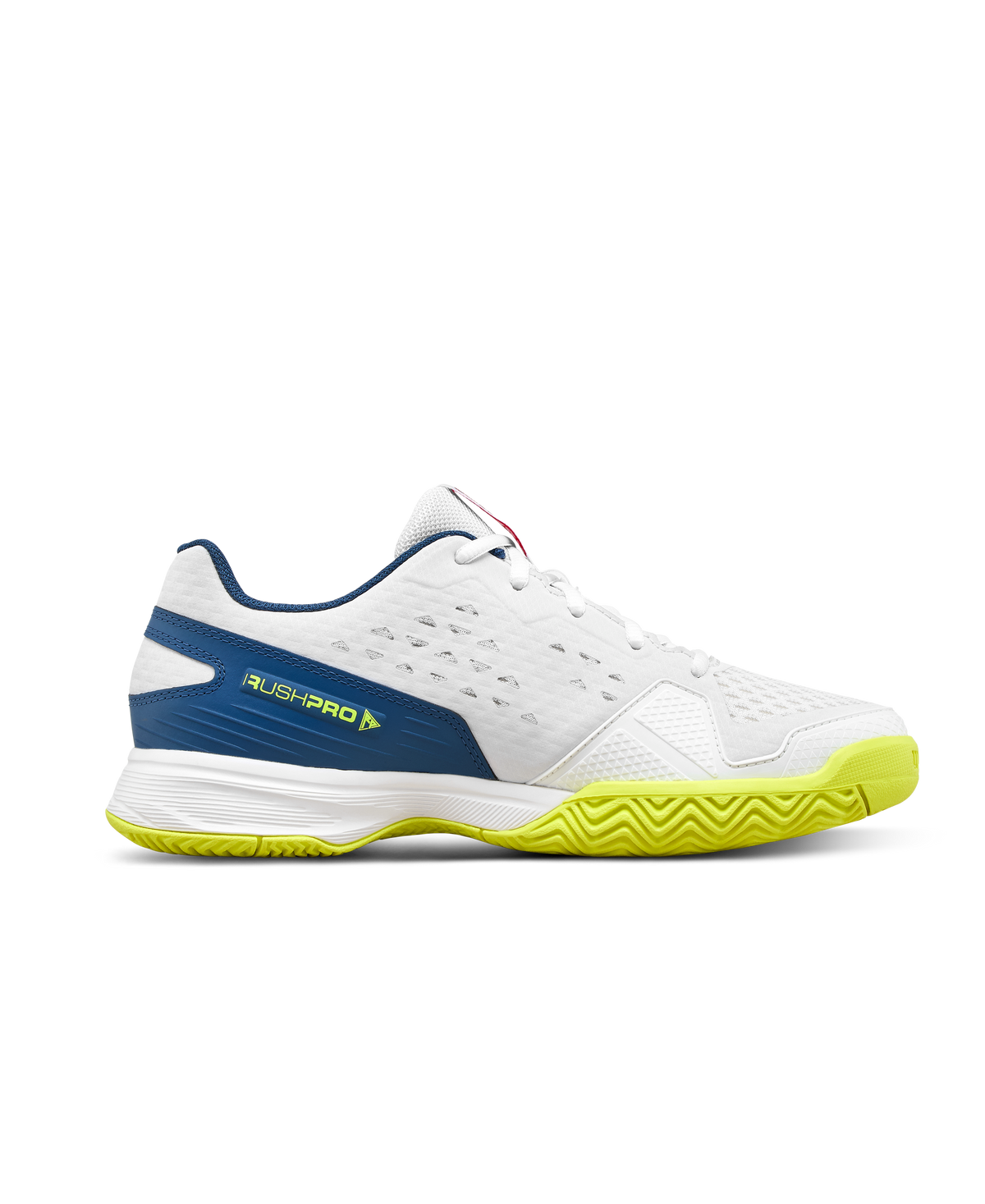 Wilson Rush Pro L Junior Tennis Shoe - Snow White / Snow White / Ensign Blue - view 3