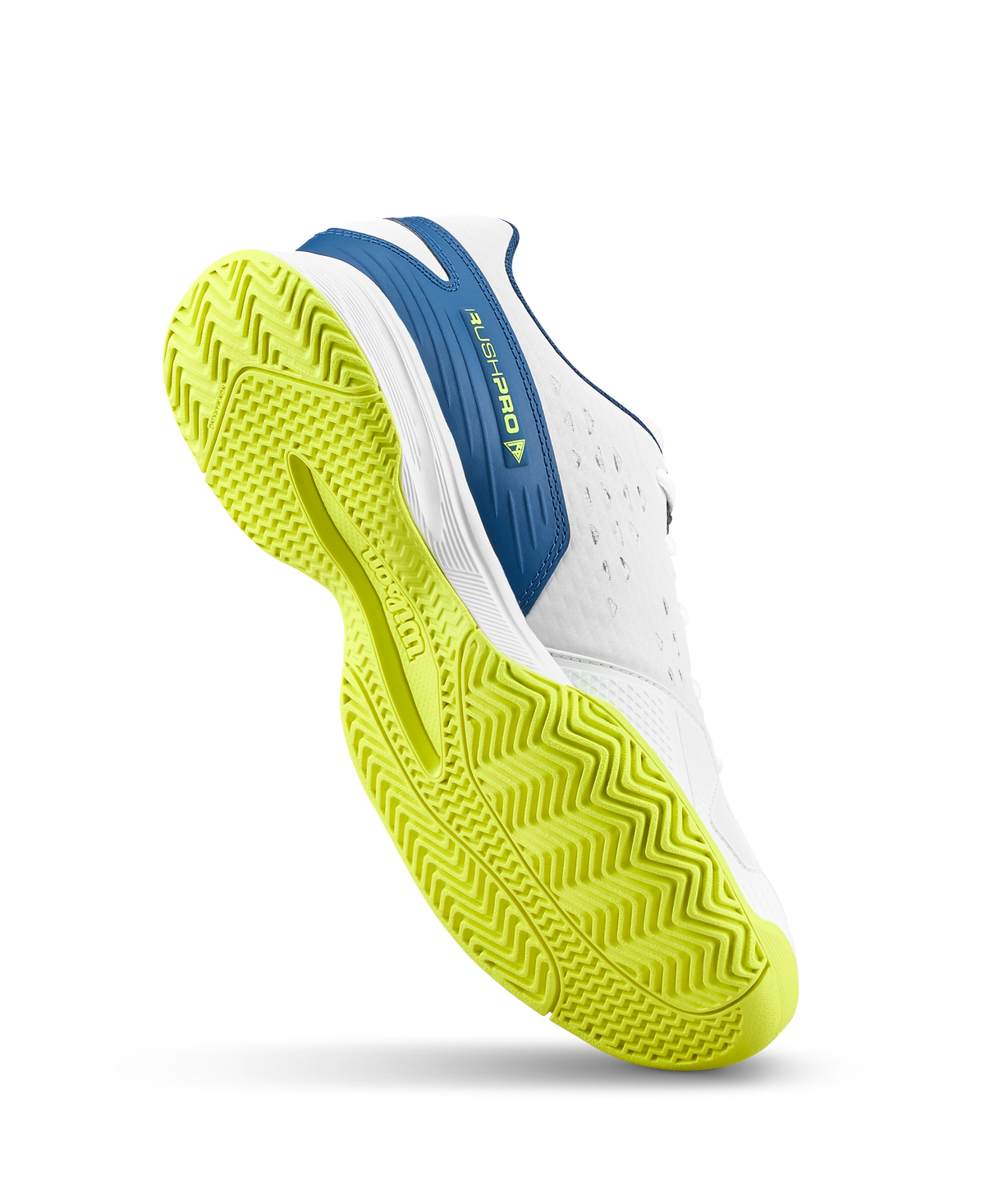 Wilson Rush Pro L Junior Tennis Shoe - Snow White / Snow White / Ensign Blue - view 7