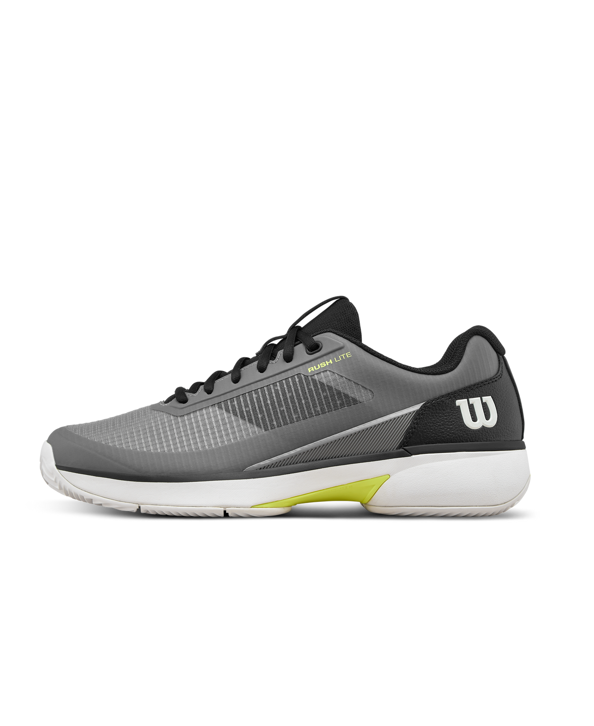 Wilson Rush Lite 5 Clay Men's Tennis Shoe - Titanium / Black / Safety Yellow - view 1