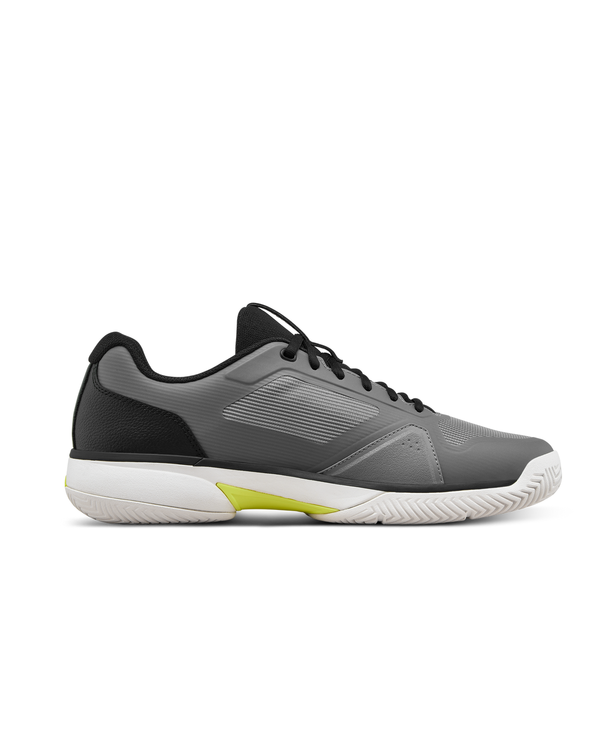 Wilson Rush Lite 5 Men's Tennis Shoe - Titanium / Black / Safety Yellow - view 2