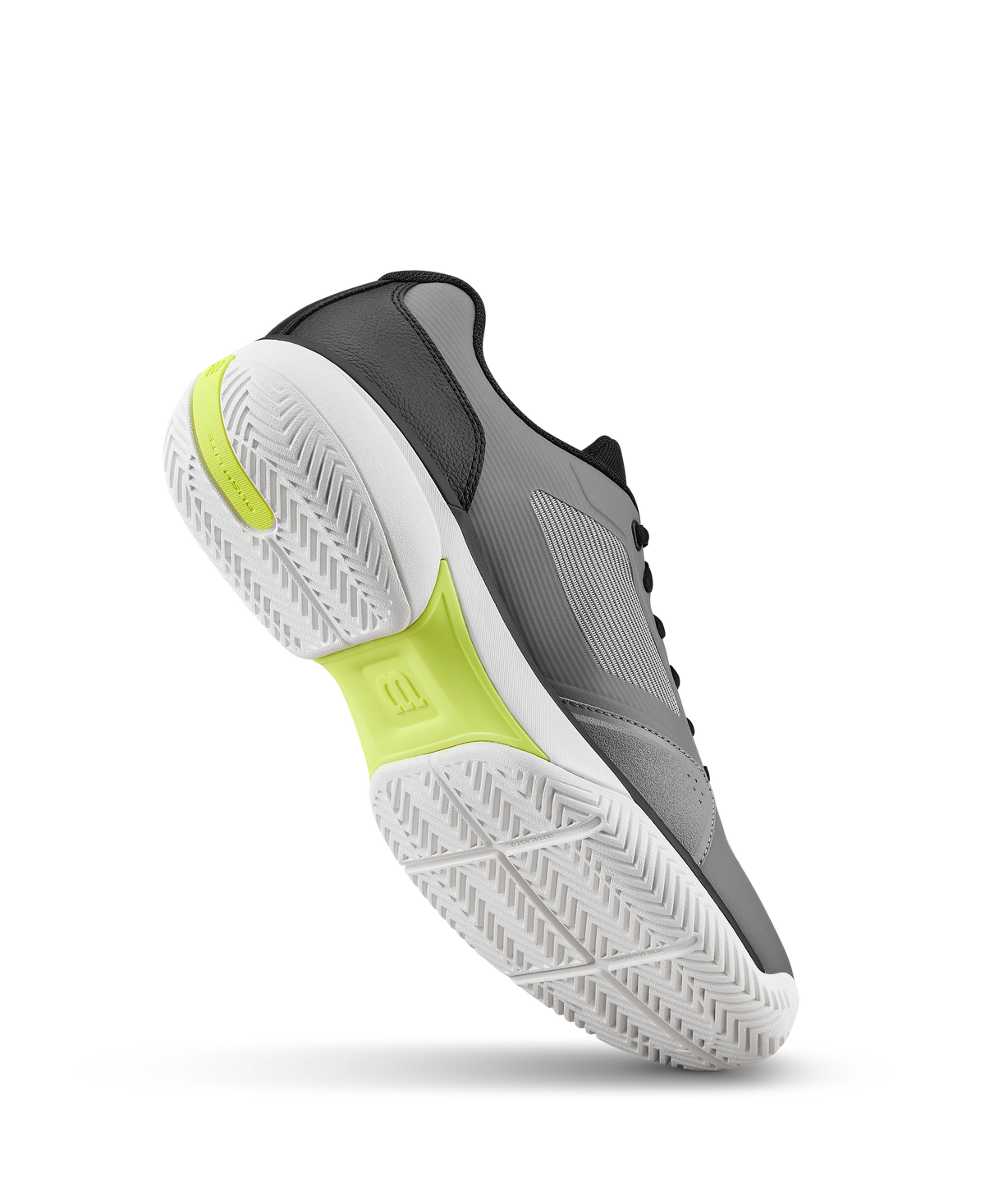 Wilson Rush Lite 5 Men's Tennis Shoe - Titanium / Black / Safety Yellow - view 4